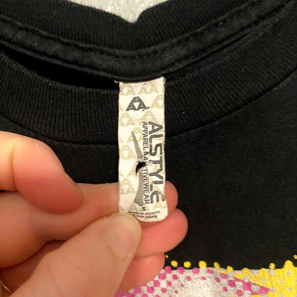 Nicki Minaj womens small graphic print tee shirt short sleeve black yellow pink - Picture 4 of 6